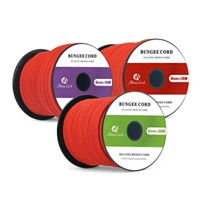 Imagen de Abma Cord Cuerda Elástica 8mm 10M de Lona Goma Tensora Expansora Rojo