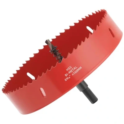Imagen de Sierra de agujero 160 mm, cortadora perforación, diseño acero resistente, ideal para hacer tablas cornhole