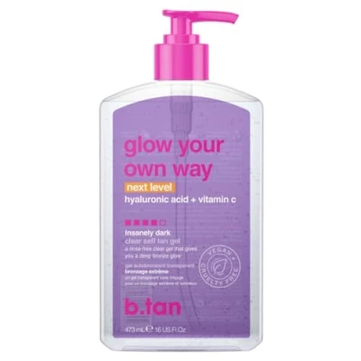 Imagen de B.Tan Glow Your Own Way Next Level Gel autobronceador para mujeres, 473 ml
