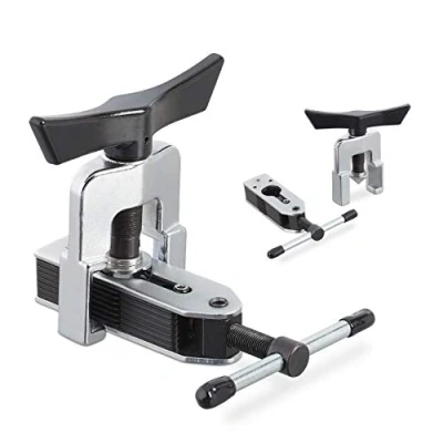 Imagen de Relaxdays Abocardador Universal, para Tubos de 4,7 16 mm (3/16&quot; 5/8&quot;), Tuberías Cobre y Aluminio, Pateado Negro