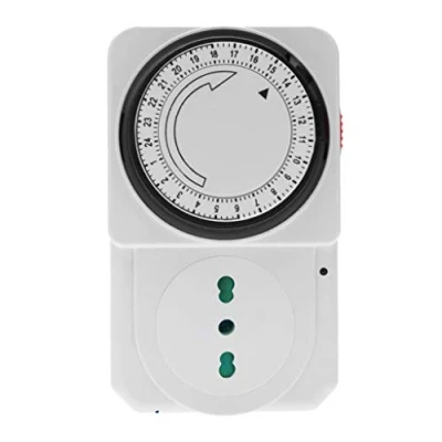 Imagen de temporizador programable 24 horas toma de corriente enchufe con ajustable