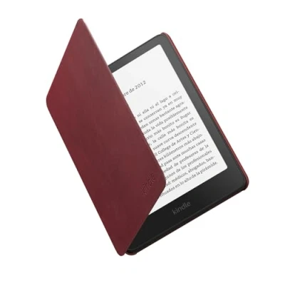 Imagen de Nueva Funda Amazon Kindle Paperwhite y Colorsoft Signature Edition protectora ligera, plegable resistente al agua Piel prémium