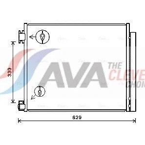 Imagen de PRASCO DN5422D Condensador con secador 15,5 10,2 Aluminio 563 NISSAN: Qashqai 2, X Trail, RENAULT: Kadjar