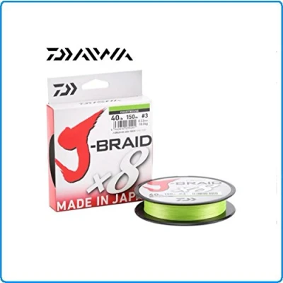 Imagen de Daiwa Hilos de Pesca J Braid X8 300 m #0.20 mm Chartreuse Trenzado Spinning Surfcasting Carpfishing