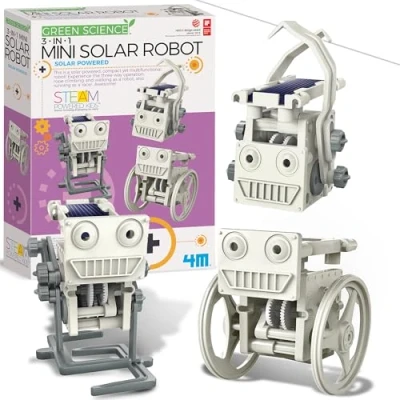 Imagen de 4M 3 in 1 Eco Engineering Mini Solar Robot Toy