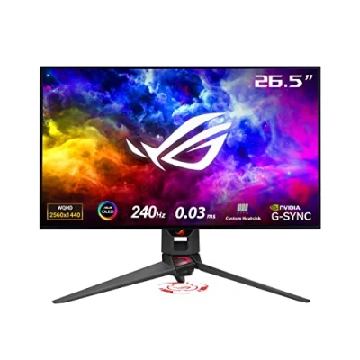Imagen de Monitor gaming Asus ROG Swift OLED PG27AQDM, 27&quot;, QHD, 0.03 ms, 240 Hz, Negro