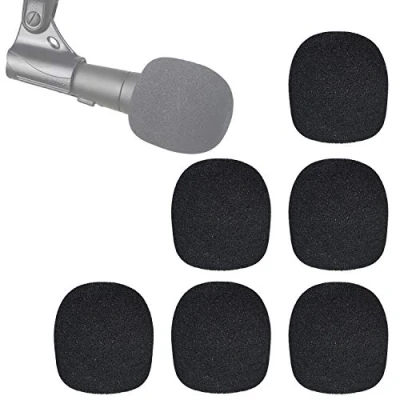 Imagen de YOUSHARES SM58 Cubiertas de Esponja Funda Micrófono Globular Shure LC para Reducir los Ruidos Viento(6 Piezas)