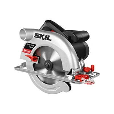 Imagen de Skil 5765AA sierra circular con capacidad de aserrado 65 mm (1350 W, conexión para aspirador integrada, guía paralela, hoja punta carburo diámetro 184 mm)