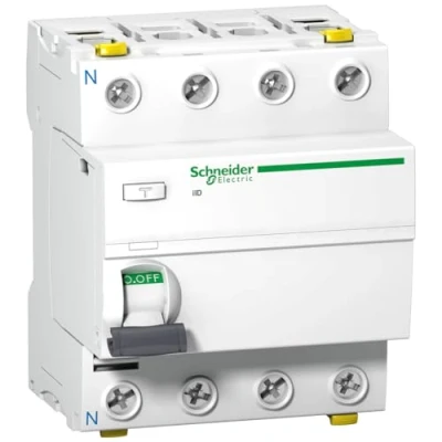 Imagen de Schneider Electric Disyuntor de corriente residual 4P 63A 30mA tipo AC A9Z11463