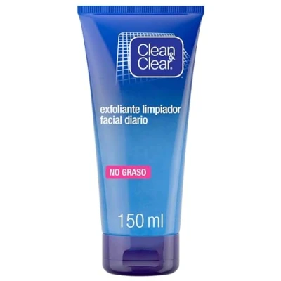 Imagen de Clean &amp; Clear, Exfoliante Facial Limpiador, Uso Diario, Con Micropartículas Naturales, Para Pieles Sensibles, 150 ml