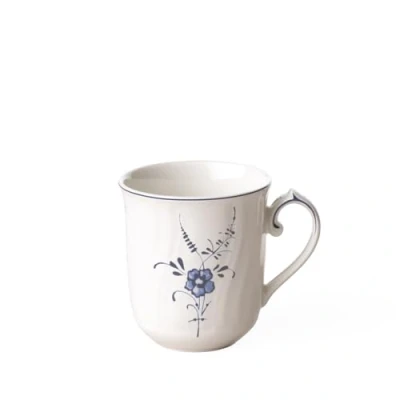 Imagen de Villeroy &amp; Boch Vieux Luxembourg Taza de café, 290 ml, Altura 8,8 cm, Porcelana Premium, Blanco/Azul
