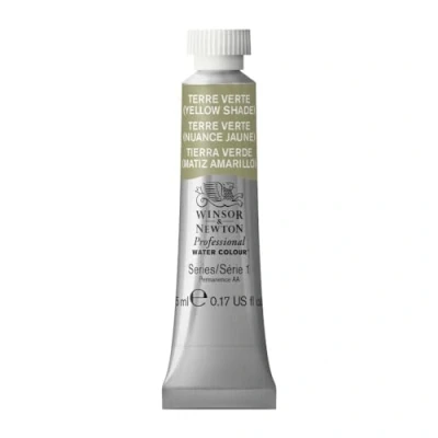 Imagen de Winsor &amp; Newton Acuarela Profesional Pintura de Acuarela, Alta Luminosidad, Resistente a la Luz, Calidad Archivo, Tubo 5ML, Color Tierra Verde Somb Amar
