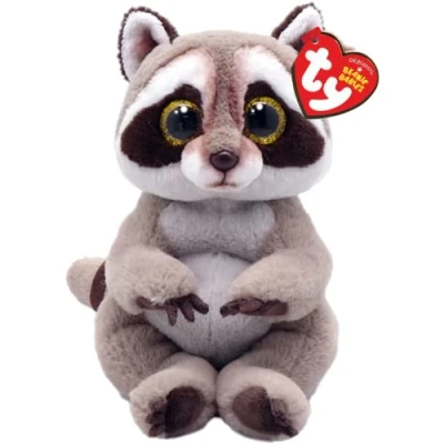 Imagen de Ty Beanie Bellies Wasbeer Knuffel Petey 15 Cm