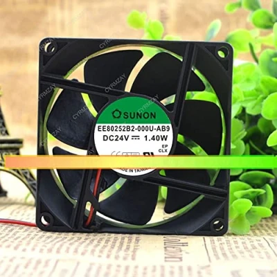Imagen de CYRMZAY Ventilador Compatible para SUNON EE80252B2 000U AB9 24V 1.40W 2 PIN 80x80x25MM