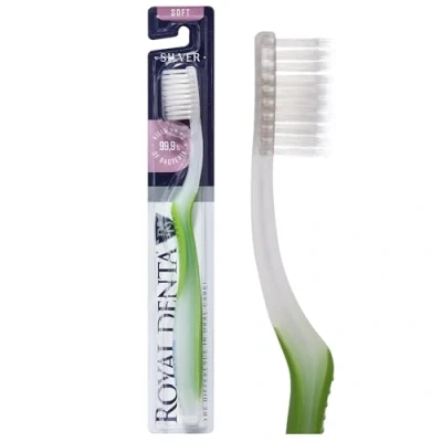 Imagen de Royal Denta Suave, Nano Plata Cepillo de dientes, Verde