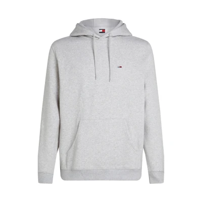 Imagen de Tommy Jeans FLAG Hoodie Sudadera Silver grey, Hombre, Talla: 44, grey