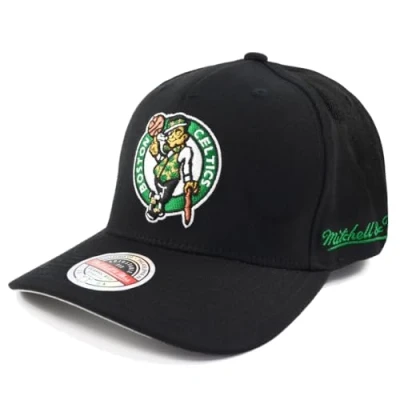 Imagen de Mitchell &amp; Ness NBA Gorra Snapback Classic Red Curved Eazy Boston Celtics Black, Negro , Talla única