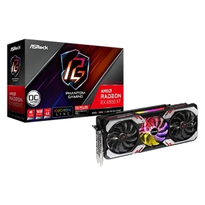 Imagen de Asrock Phantom Gaming RX 6900 XT 16G OC AMD Radeon 16 GB GDDR6