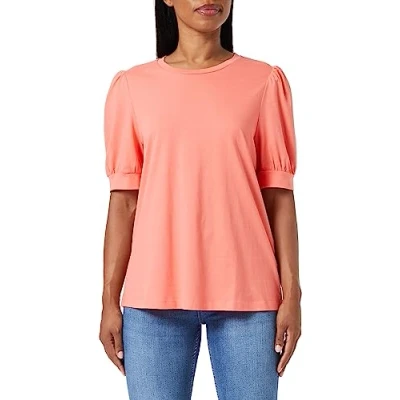 Imagen de VERO MODA Vmkerry 2/4 O Neck Top VMA Noos Camiseta, Georgia Peach, L para Mujer