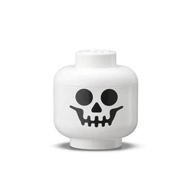 Imagen de Cabeza de almacenamiento LEGO (mini) Esqueleto blanco