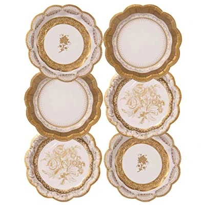 Imagen de Talking Tables PPG SML Party Porcelain Plates, Multicolor, Small, 12 Unidades