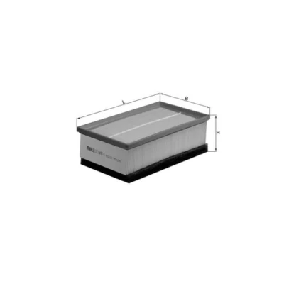 Imagen de MAHLE ORIGINAL LX 1497/1 Filtro de aire 90,3 167 277,0 Cartucho filtrante PEUGEOT: 307 Hatchback, 308 I SW, CITROËN: C4 Coupé