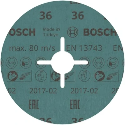 Imagen de Bosch Professional 2608621610 Disco de Lija Fibra R780 Best for and INOX (Metal y Acero Inoxidable, diámetro 125 mm, Grano 36, Accesorio Amoladora), mm