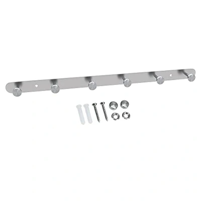 Imagen de INTIRILIFE Perchero de acero inoxidable Modell A 6 Ganco pared con gancho en 5 diseños diferentes