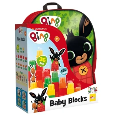 Imagen de Liscianigiochi BING Mochila con bloques de construcción Juego educativo para niños a partir 1 año 76611