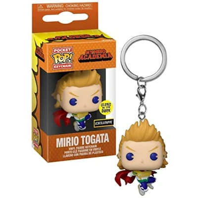 Imagen de Funko Pocket Pop! My Hero Academia Animation Llavero de Mirio Togata que brilla en la oscuridad exclusivo