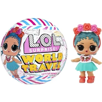 Imagen de L.O.L. Surprise! LOL Surprise World Travel Tots Muñeca de Moda con 8 sorpresas Que Incluyen un Mensaje Secreto, Ropa, Accesorios y más Surtido Aleatorio para coleccionar Edad: 4+ años