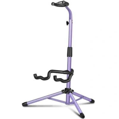 Imagen de CAHAYA Soporte de Guitarra Universal con Altura Ajustable 74 98 cm Stand para Compatible Guitarras Acústica Eléctrica Española Ukelele Banjo BajoMorado, Modelo CY00253 2
