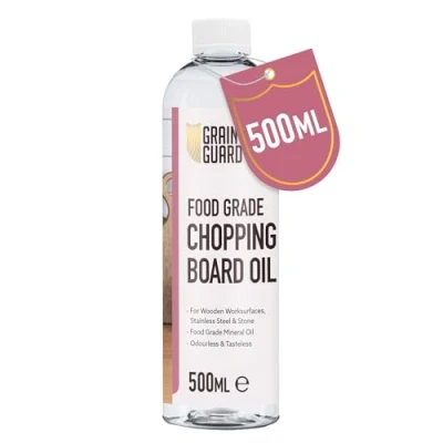 Imagen de GLEAN GUARD Aceite para Tablas de Cortar 500ml Mineral Grado Alimentario Ideal Madera, Superficies Trabajo, Acero Inoxidable y Piedra Sin Olor ni Sabor