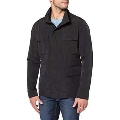 Imagen de Superdry Ripstop 4 Pocket Jacket Chaqueta, Negro, L para Hombre