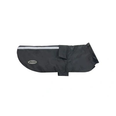Imagen de Record Impermeable para Perros Giger. Plegable con Interior Transpirable de Malla, Bandas Reflectantes y elásticos Ajustables Patas traseras Cómodo Seguro Cada Paseo Negro, 4XL