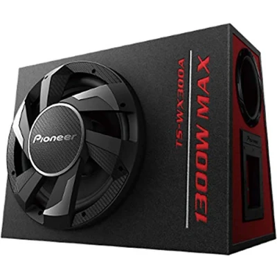 Imagen de Pioneer TS WX300A Subwoofer activo autoamplificado de 30 cm con amplificador integrado Clase D (1300 W) y bobina móvil única