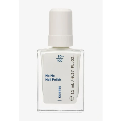Imagen de KORRES No Nail Polish 02 Milky White: esmalte de uñas vegano sin 10 ingredientes nocivos, con efecto gel, alta cobertura y brillo intenso, resistente a las grietas, 11 ml