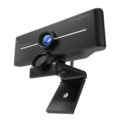 Imagen de Webcam Creative Cam Sync, 4Km UHD, Gran angular, Micrófonos integrados, Negro