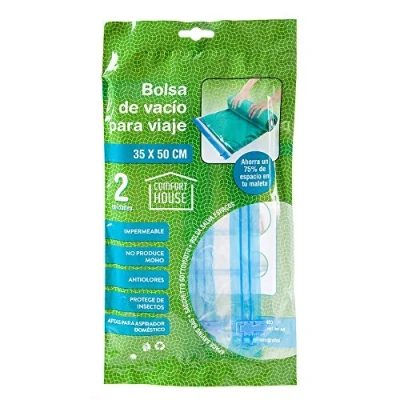Imagen de COM FORT HOUSE Bolsas de Vacío para Ropa Paquete 6 unidades Cierre Hermético Sellado Impermeable (30cm x 50cm) No requiere inflador