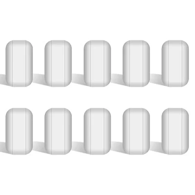 Imagen de stonylab Barra de Agitación Laboratorio, Varillas Agitadoras Magnéticas Recubiertas PTFE 10 mm Mezclador Agitador Blanco para Agitadores, Paquetes