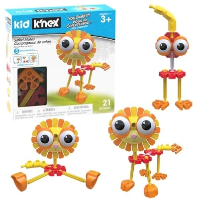 Imagen de Kid K&#039;NEX 85613 5 Model Safari Mates Building Set, Kids Craft Set with 21 Pieces, Educational Toys for Kids, Fun and Colourful Boys Girls, Construction 3 Year Olds +