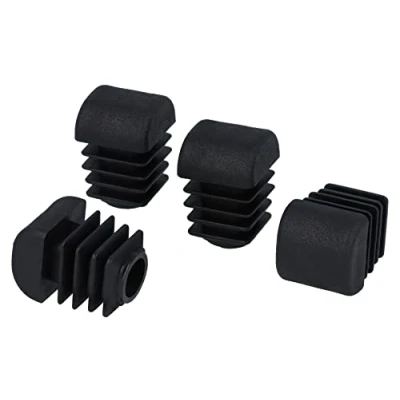 Imagen de GLEITGUT 4 tapones de láminas rectangulares con esquinas redondeadas para patas inclinadas (20 x 20 mm)