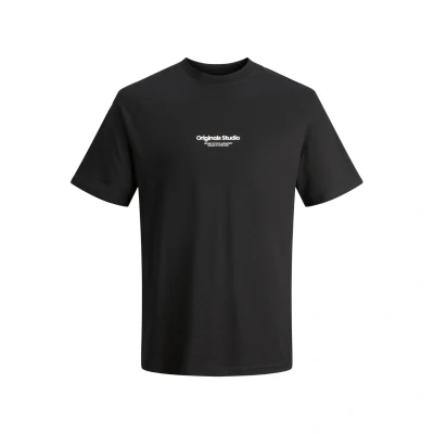 Imagen de Jack &amp; Jones Jorvesterbro BACK SS CREW NECK SN Camiseta estampada, Hombre, Talla: XXL, Black