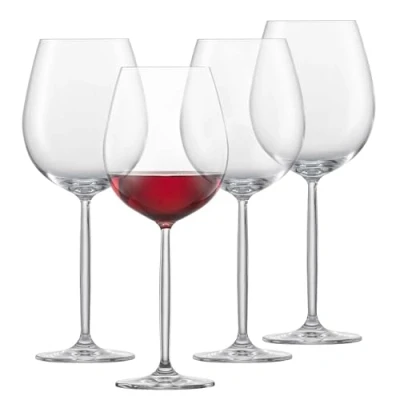 Imagen de Schott Zwiesel copas de vino tinto color burdeos Muse (juego 4), para tinto, aptas lavavajillas, fabricadas en Alemania (número referencia 123666)