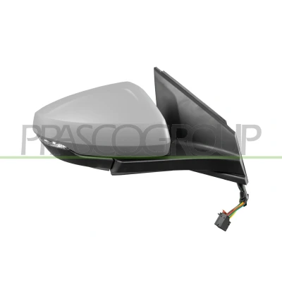 Imagen de Espejo retrovisor Prasco VG0257353 derecha imprimado eléctrico calefactable, con memoria, abatible eléctricamente, convexo