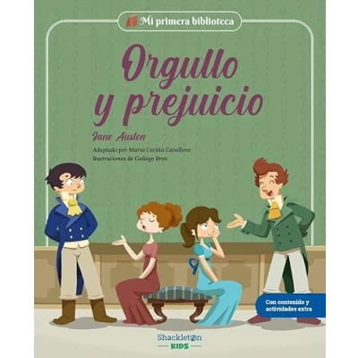 Imagen de Orgullo y prejuicio: Los grandes clásicos de la historia literatura, convertidos en preciosos cuentos Para niños niñas primeros lectores.: Jane Austen (MI PRIMERA BIBLIOTECA)