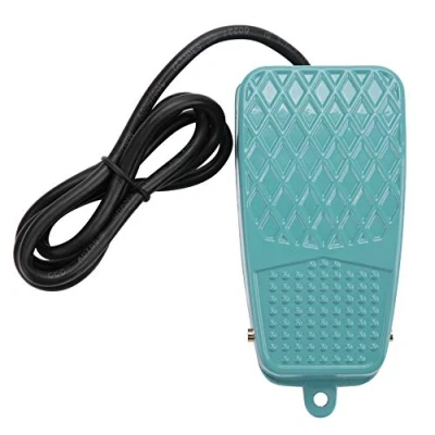 Imagen de TFS 2 Antideslizante Aleación de Aluminio Restablecimiento Eléctrico Pedal Interruptor Accionado Controlador AC 250V 10A SPDT Para Línea Ensamblaje Máquina Soldadura