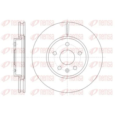 Imagen de REMSA 61286.10 Disco de freno Eje delantero 321, 321 30 5 ventilado OPEL: Insignia A Berlina, Sports Tourer, Hatchback