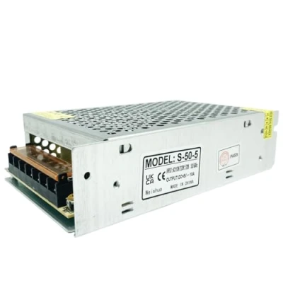 Imagen de Lianshi 5V 10A 50W Fuente de alimentación conmutada Transformador estabilizador voltaje con protección contra cortocircuitos AC220V a DC5V para automatización industrial, luces LED