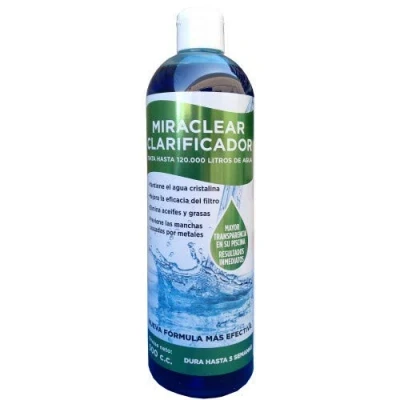 Imagen de Miraclear 500 c.c.Clarificador , Floculante, eliminador de grasa para piscinas, piscinas desmontables y Spas